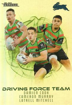 2023 NRL Traders Titanium - Driving Force Team #DFT12 South Sydney Rabbitohs Front
